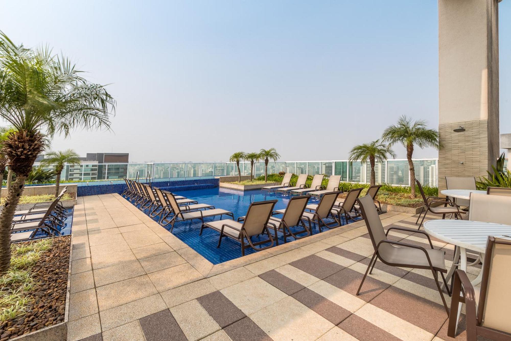 Estilo, Conforto E Vista Panoramica Ideal Para Trabalho Ou Lazer Sao Paulo Exterior foto