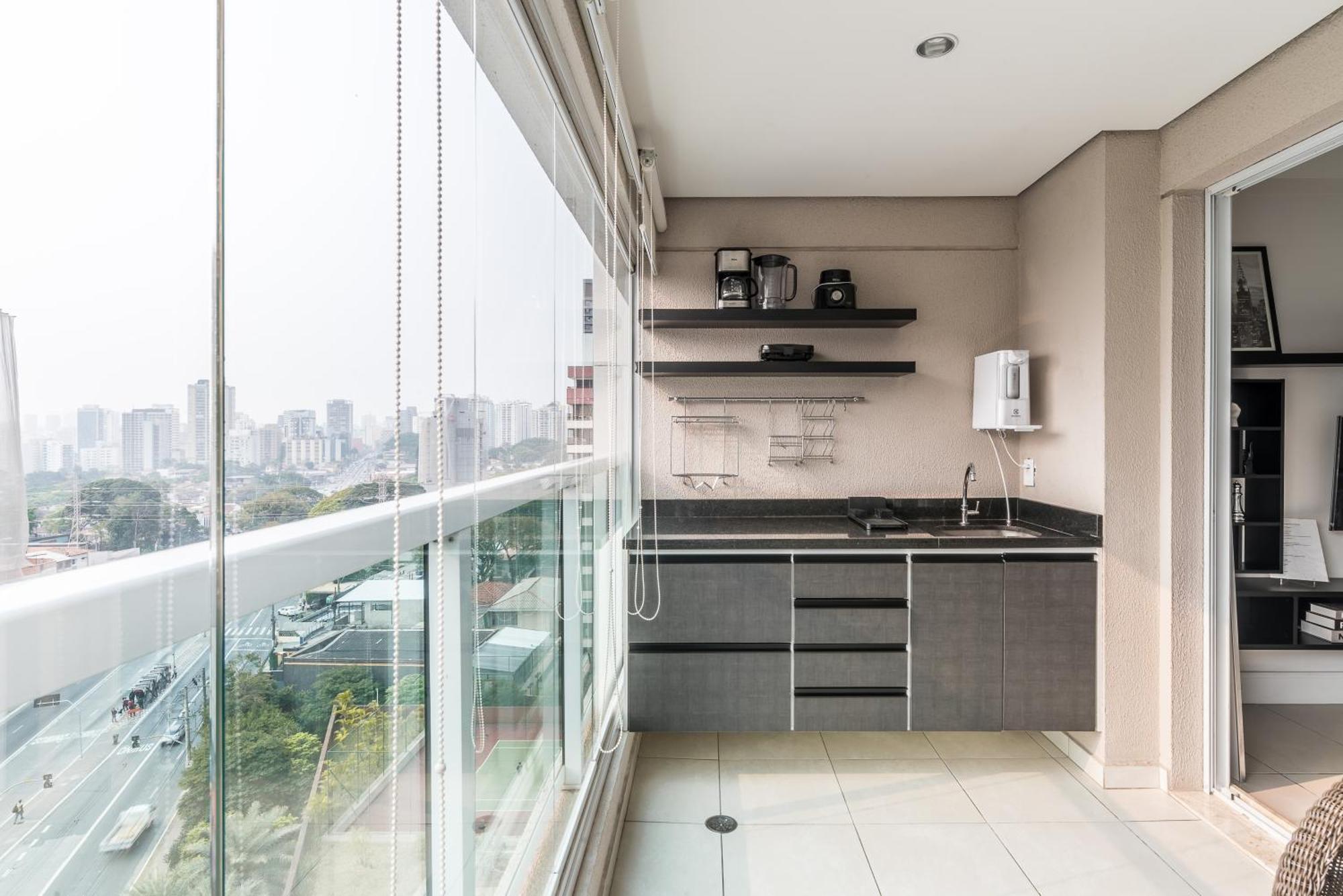 Estilo, Conforto E Vista Panoramica Ideal Para Trabalho Ou Lazer Sao Paulo Exterior foto